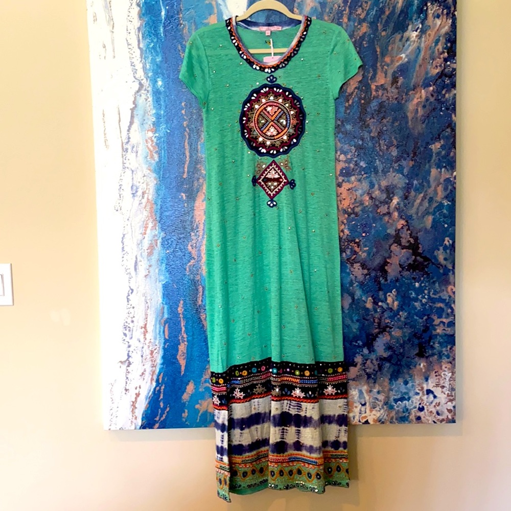 NWT Calypso St Barth Boho Linen Simona Dress - Picture 5 of 16